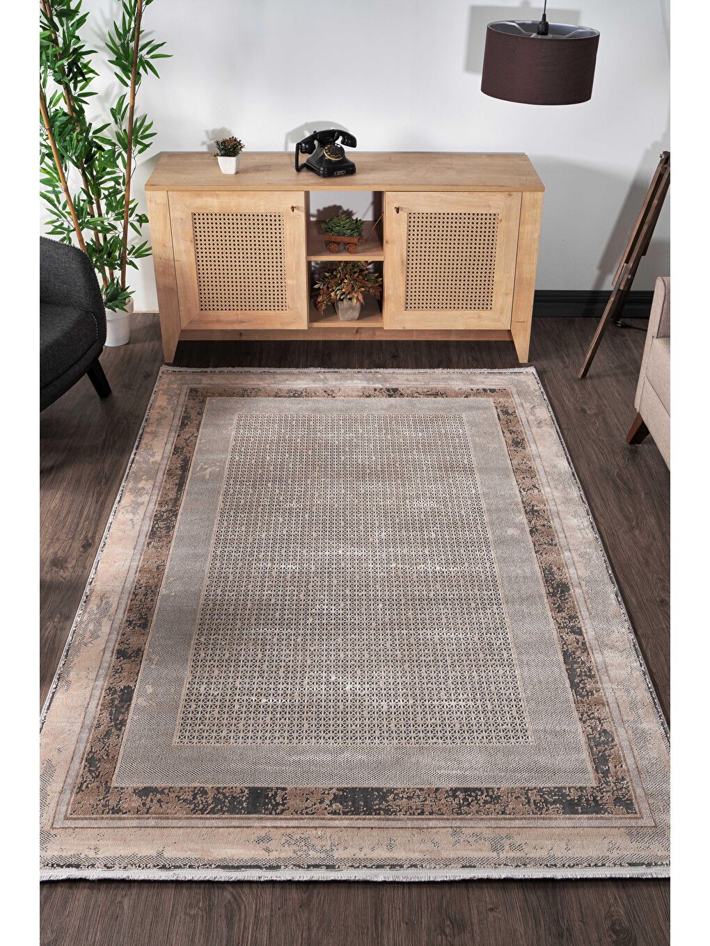 Bej Granada 6062 Akrilik Modern Dokuma Halı-80x300