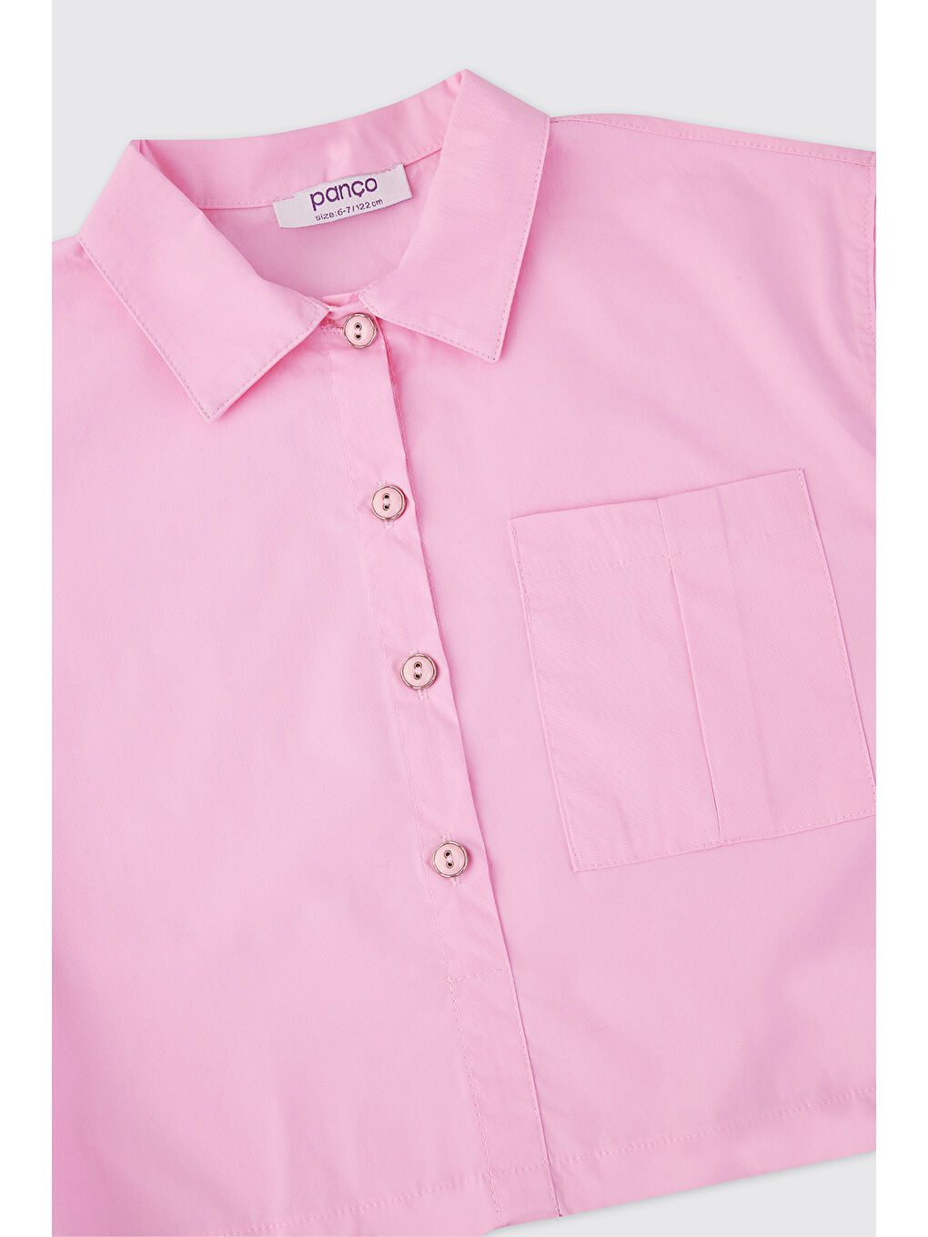 Kız Çocuk Pembe Gömlek-2