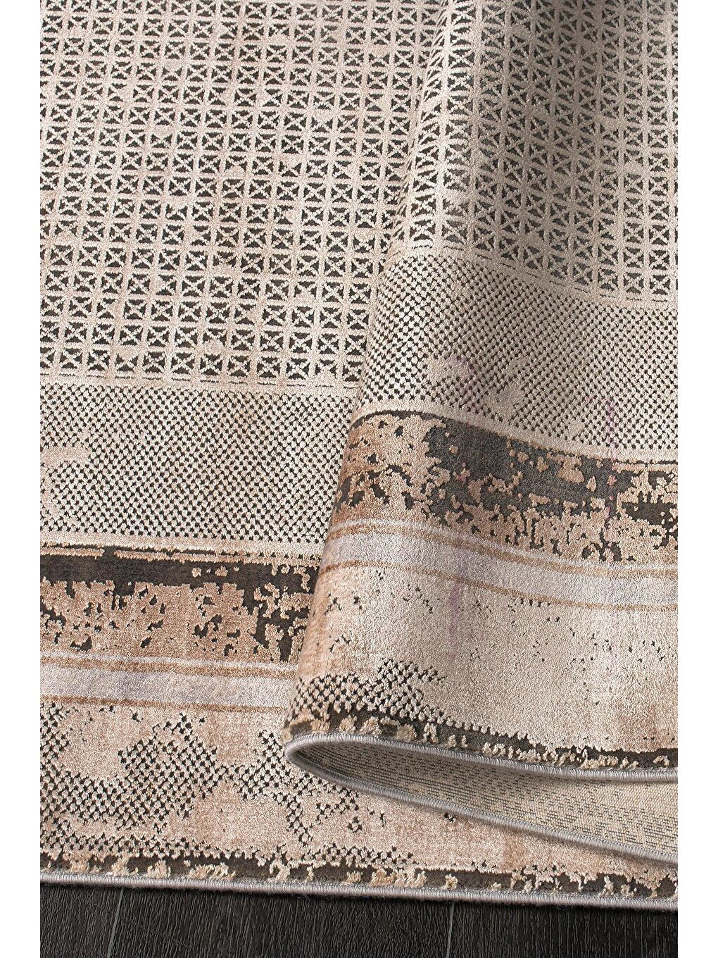 Bej Granada 6062 Akrilik Modern Dokuma Halı-80x300-1