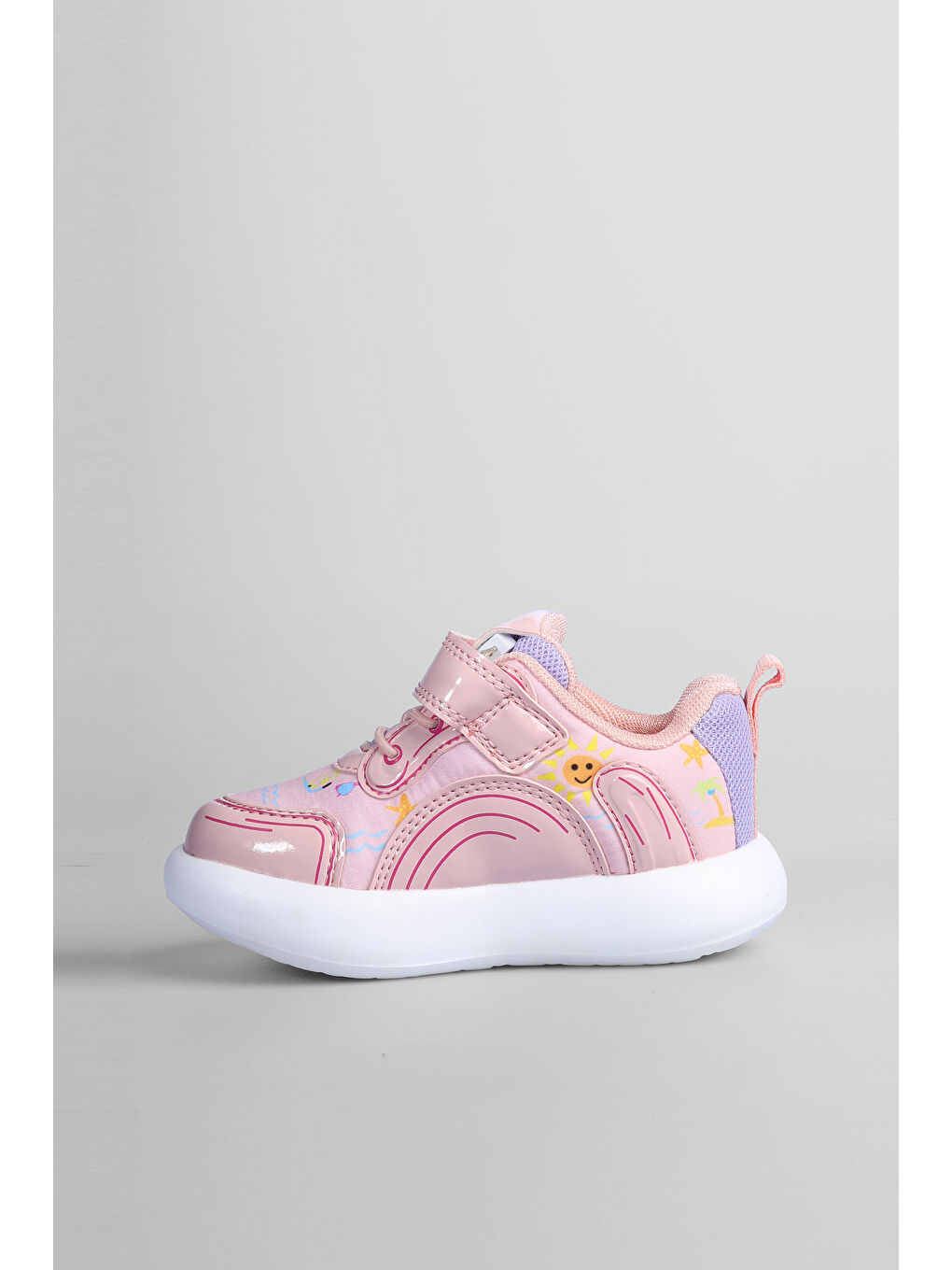 Galaxy Işıklı Bebek Pembe Günlük Ayakkabı-1