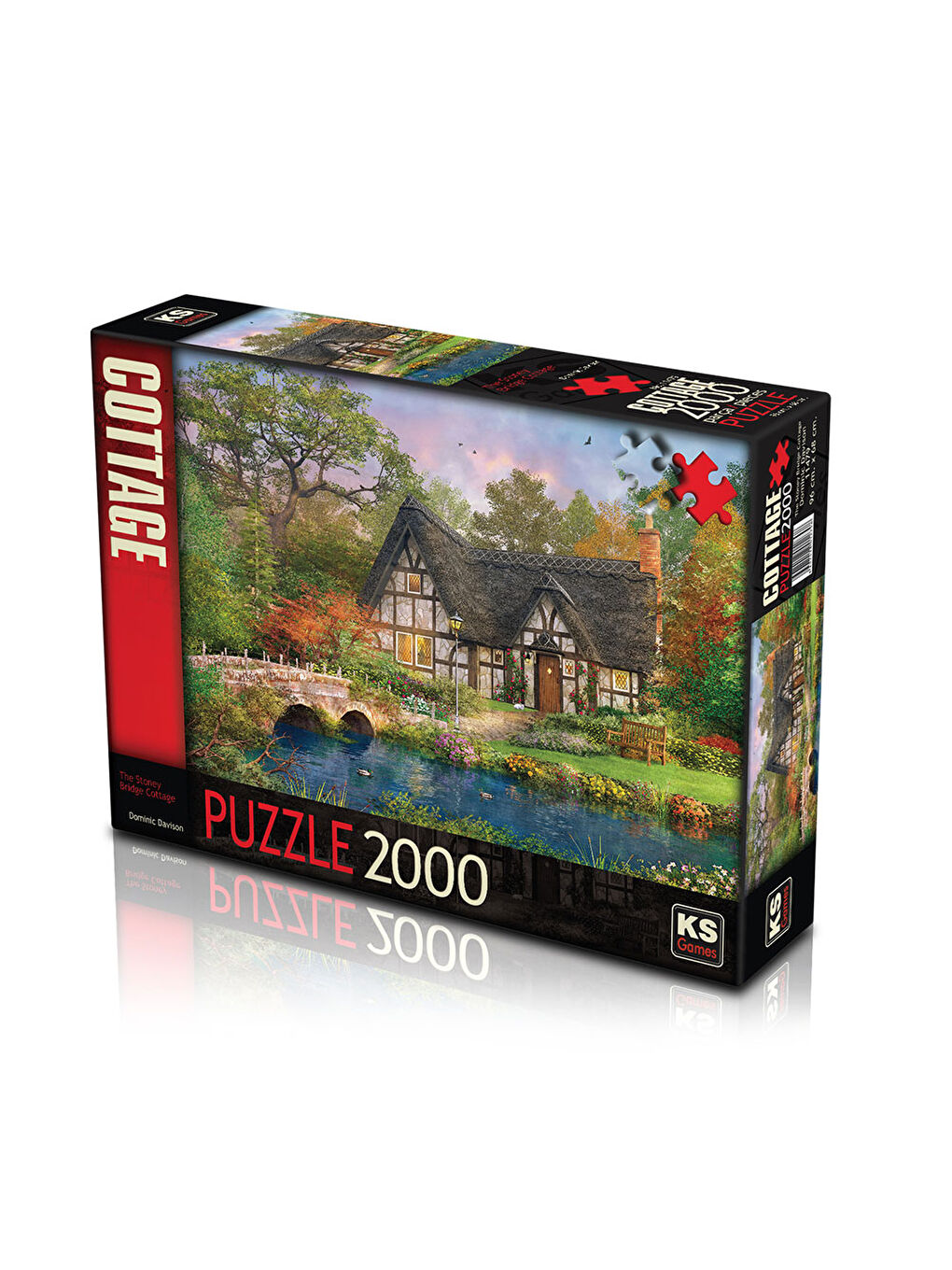 KS GAMES Renksiz Puzzle 2000 Parça The Stoney Bridge Cottage 11479