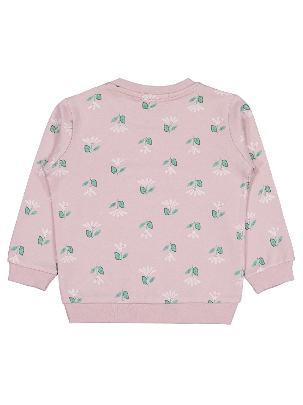 Girls Çıtır Çiçek Baskılıü 2-5 Yaş Sweatshirt - Pembe-1