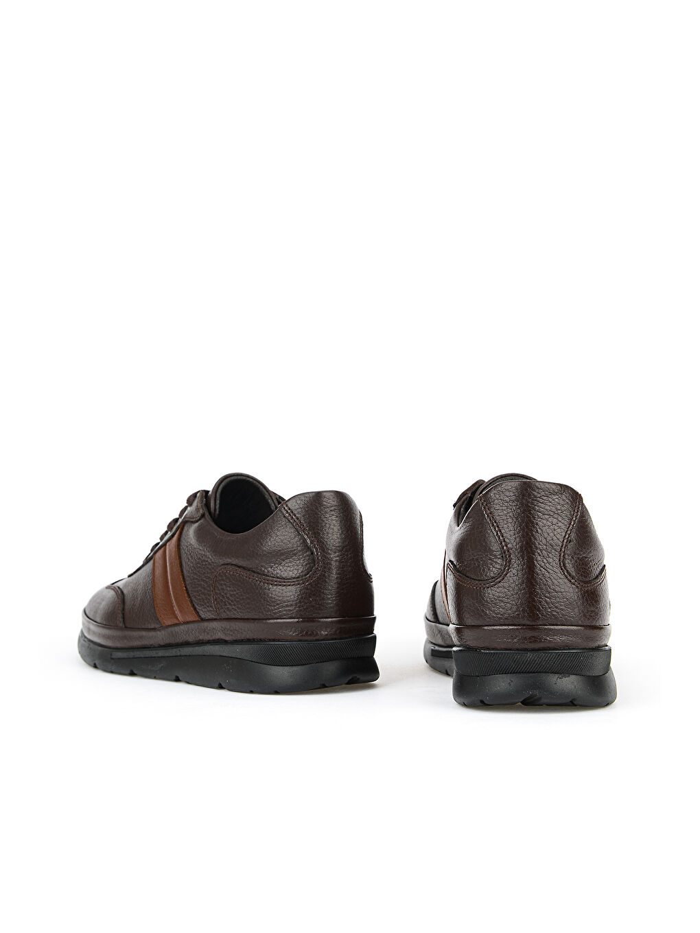 Kahverengi Erkek Hakiki Deri Sneaker 1611002Z650 Kahve-2