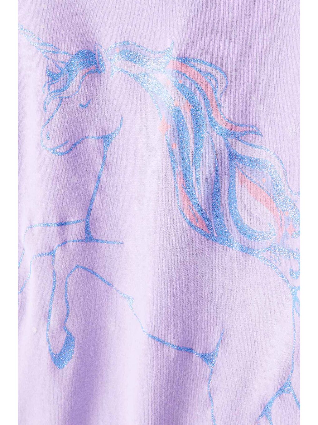 Kız Çocuk Lila Pijama Set-1