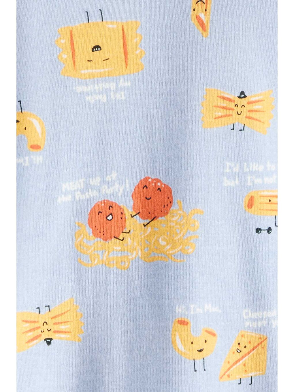 Erkek Çocuk Mavi Pijama Set-1