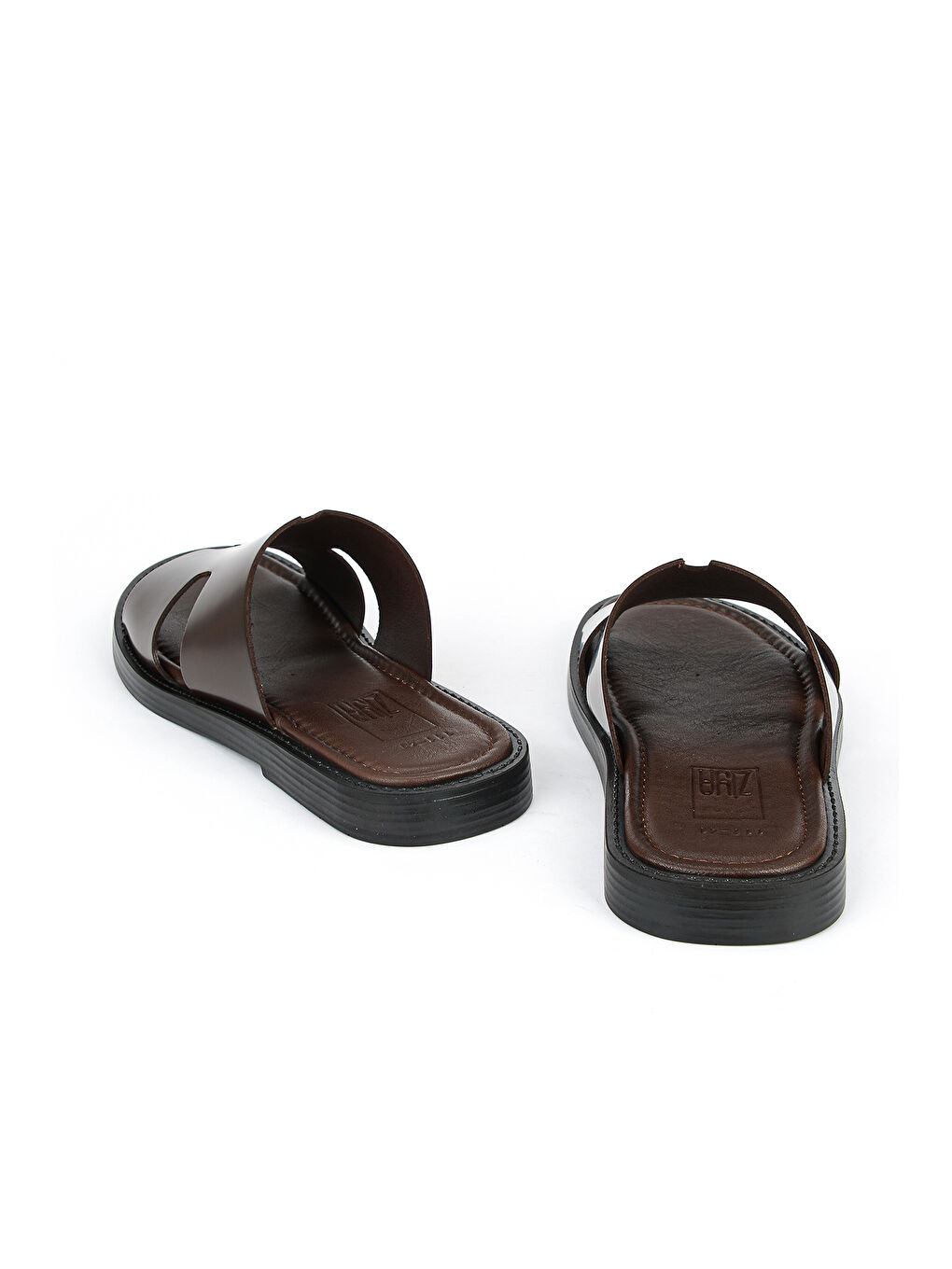 Kahverengi Erkek Hakiki Deri Terlik 1611045ZM111 Kahve-2