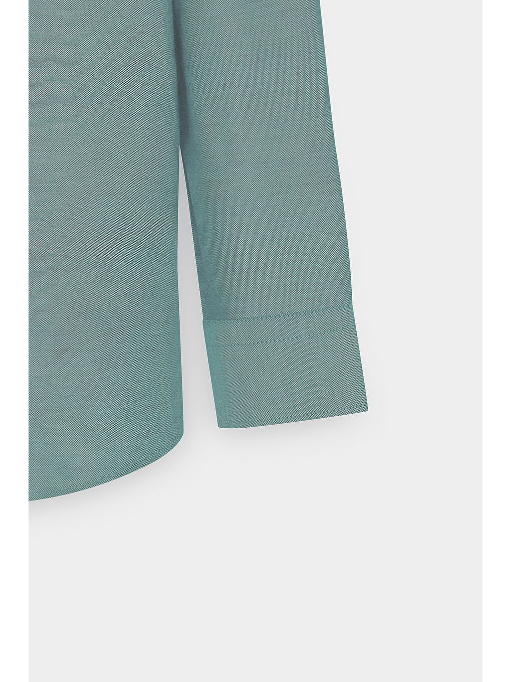 Erkek Yeşil Tailored Slim Fit Dar Kesim Düğmeli Yaka Oxford Gömlek-8