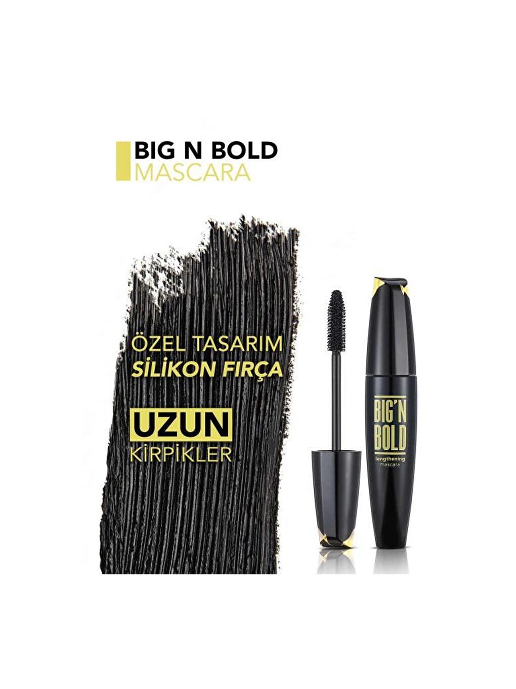 Flormar Açık Bej Big N Bold Hacim ve Uzunluk Veren Maskara - 5