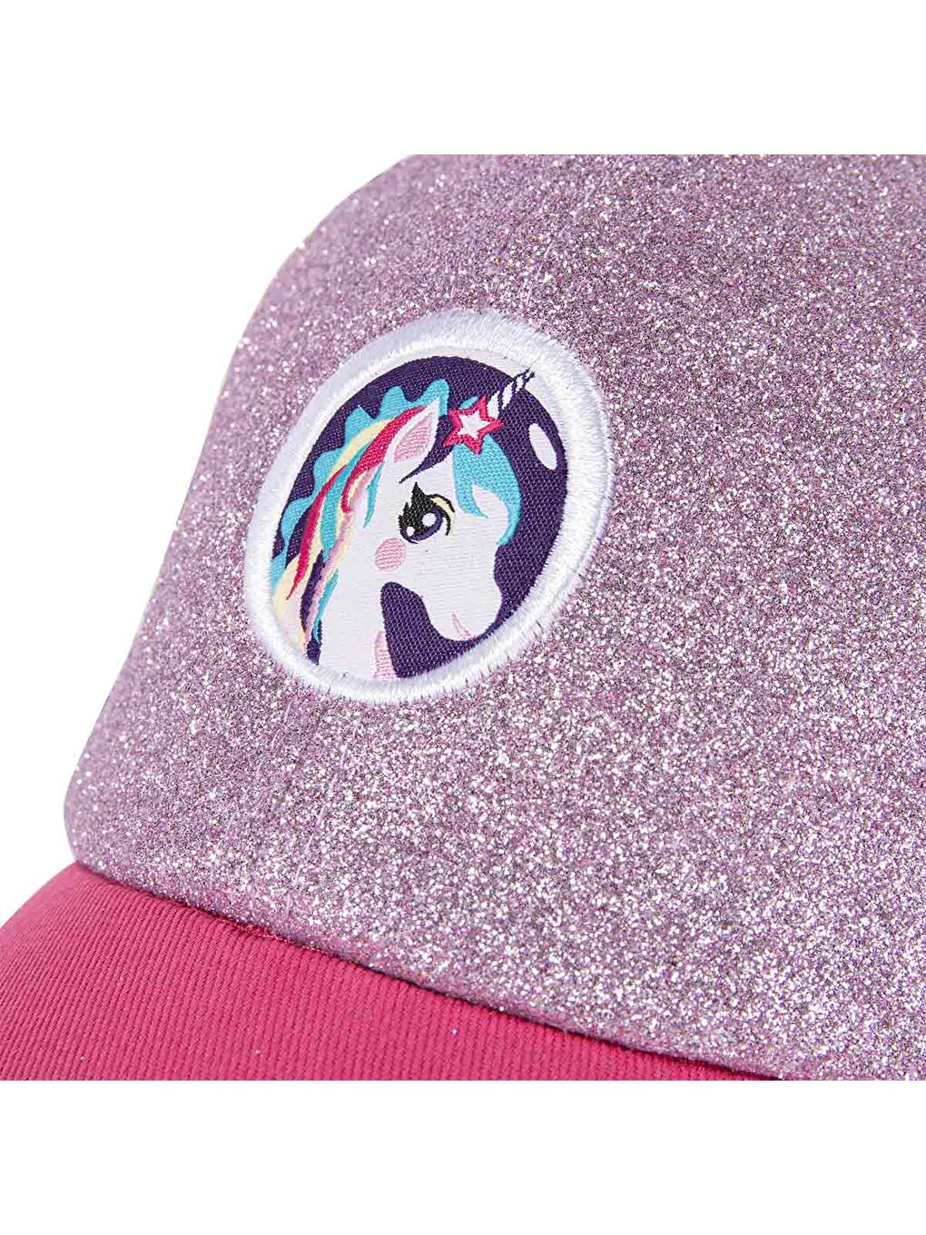 Ayris 7-10 Yaş Kız Şapkası - Temalı, Simli, Pembe-Mor, Ayarlanabilir Yazlık-3