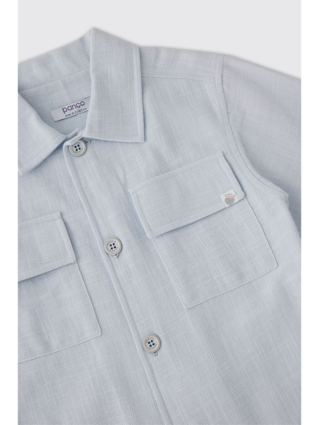 Erkek Bebek Düğmeli Mavi Ceket-2