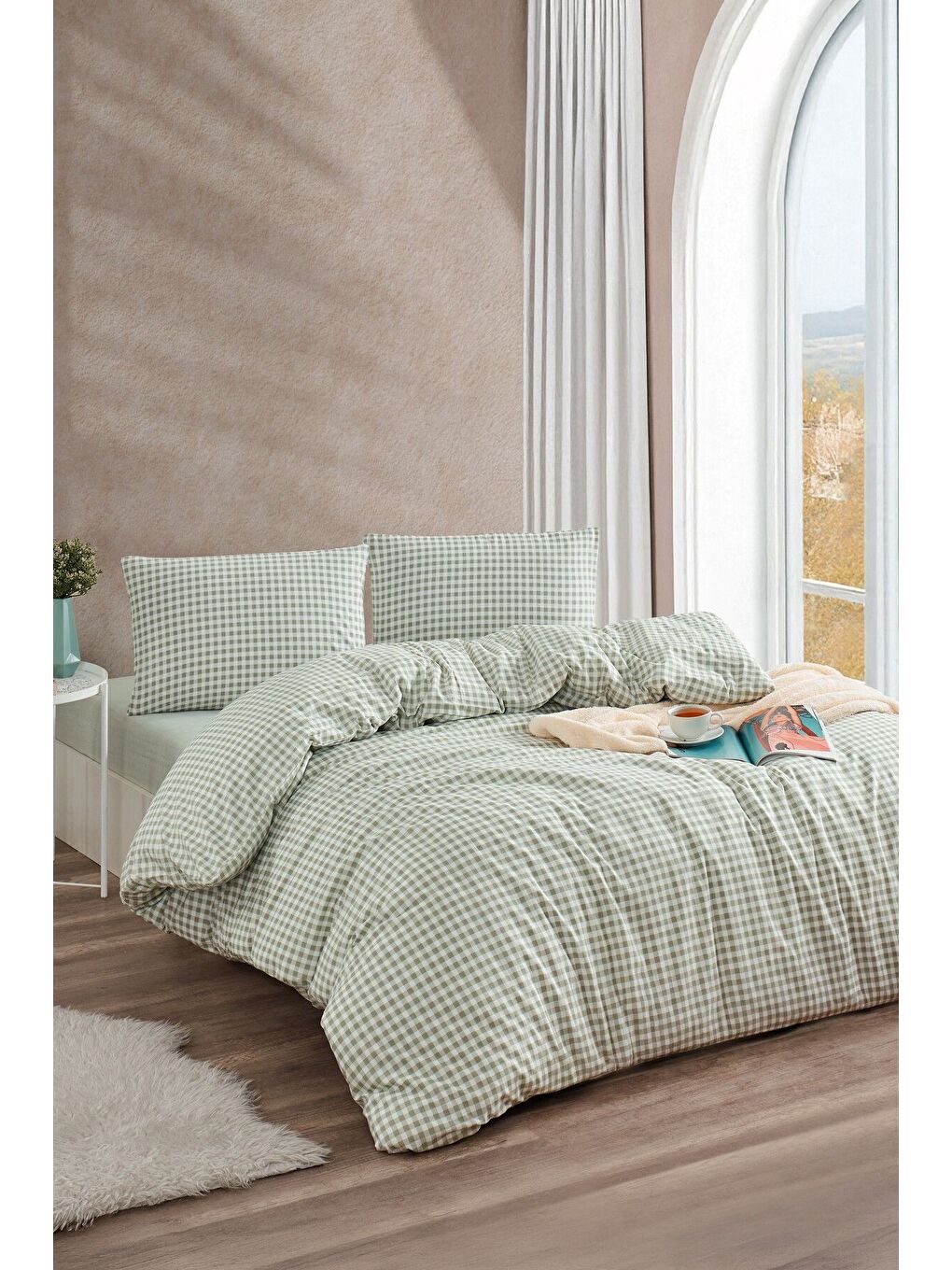 Lila Ranforce Mint Tek Kişilik Nevresim Takımı-2