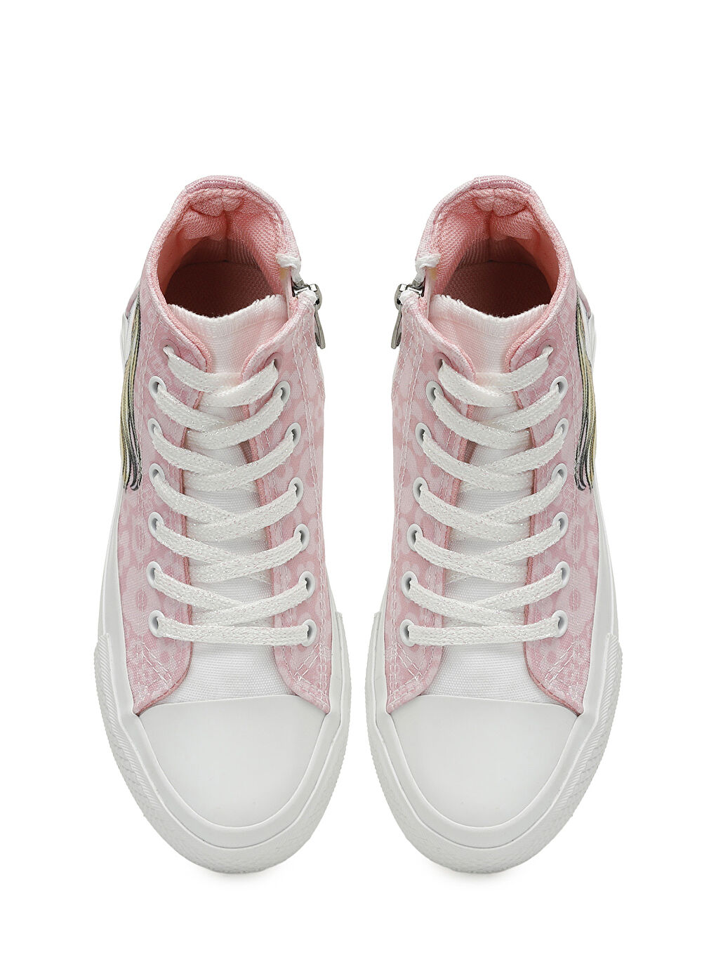 CAYES.F5FX Pembe Kız Çocuk High Sneaker-3