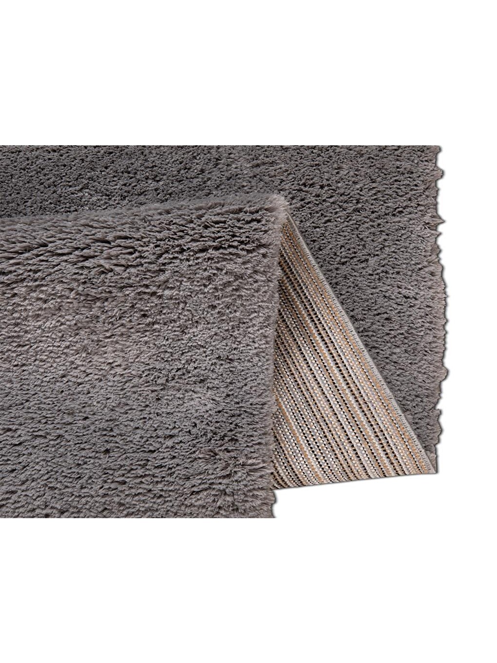 Soft Plain Gri Dikdörtgen Halı 150x230cm-1