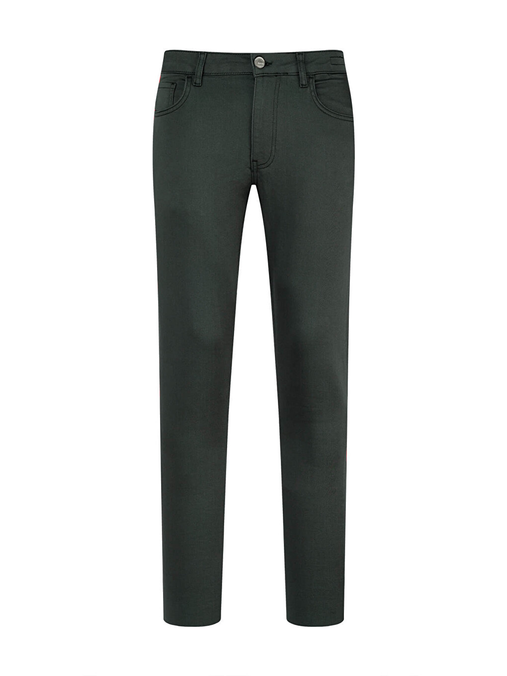 Haki Slim Fit Pamuklu 5 Cep Kanvas Pantolon