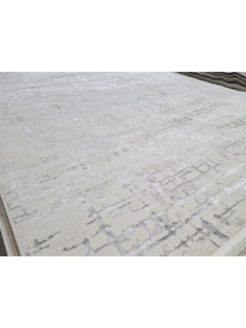 Ekru Star Crazy Krem Gümüş Dikdörtgen Halı 160x230cm-1