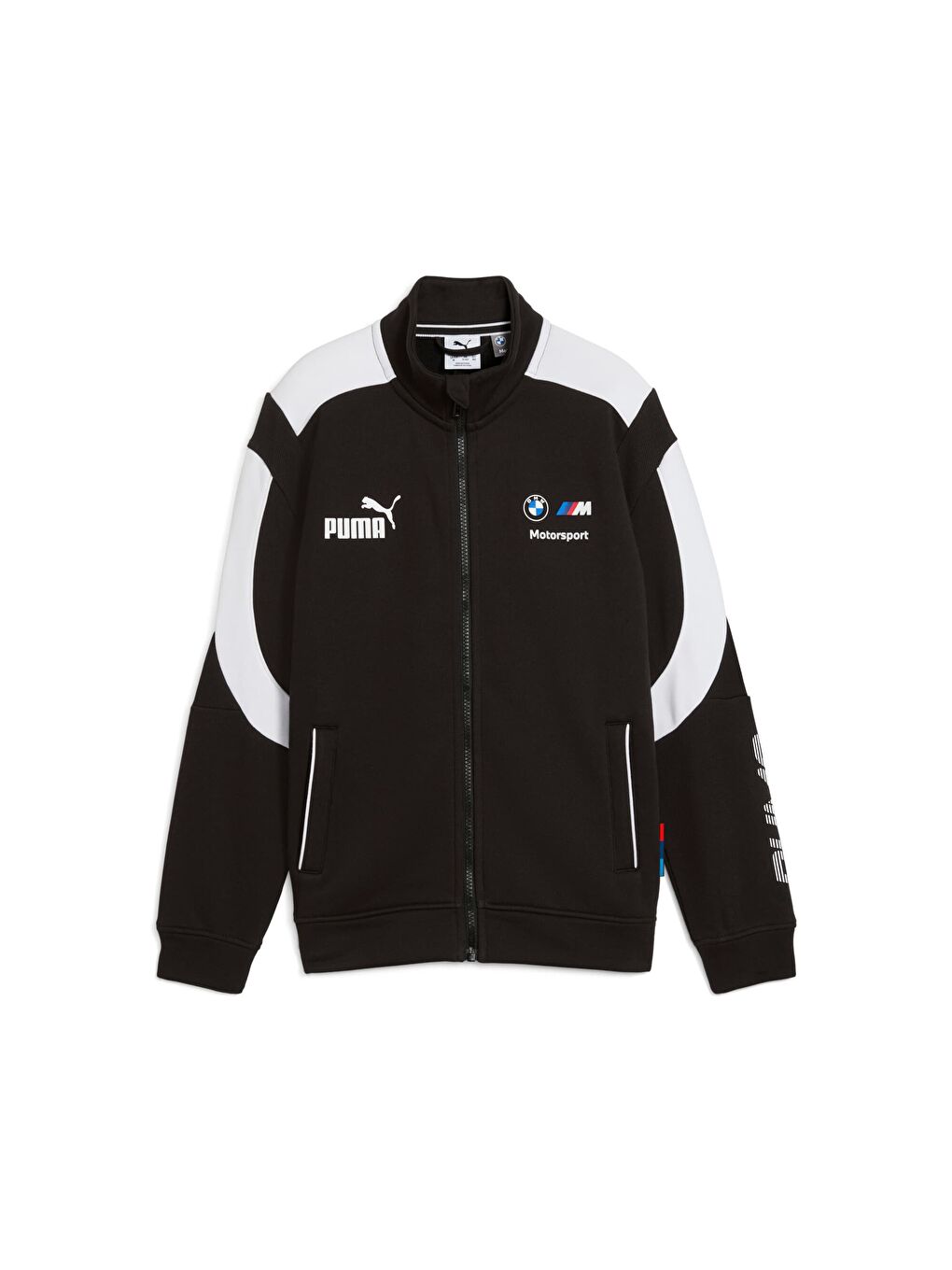 Siyah BMW M Motorsport MT7+ Genç Fermuarlı Sweatshirt