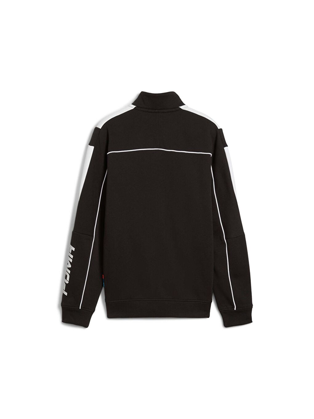 Siyah BMW M Motorsport MT7+ Genç Fermuarlı Sweatshirt-3