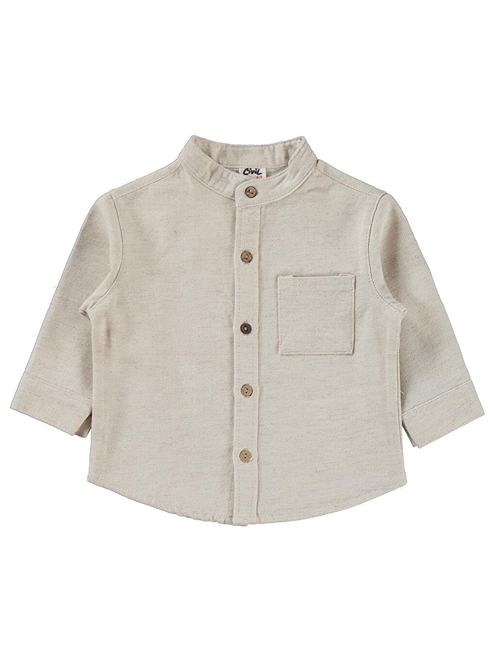 Baby Gömlekli 6-18 Ay Takım - Kahverengi-3