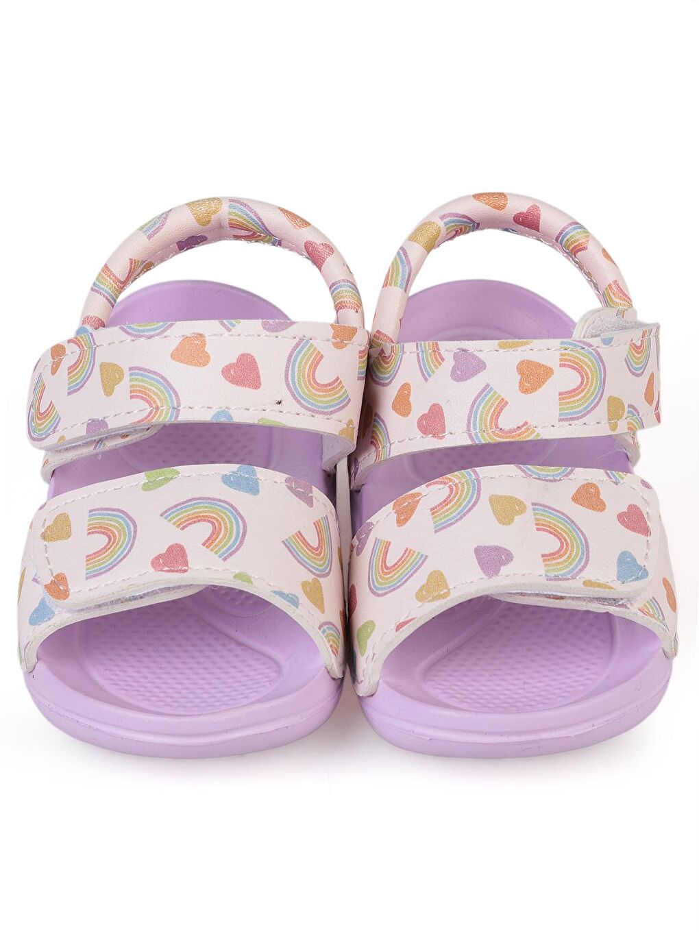 Pembe Girls Baskılı 20-24 Numara Sandalet - Pudra 24-36 Ay-1