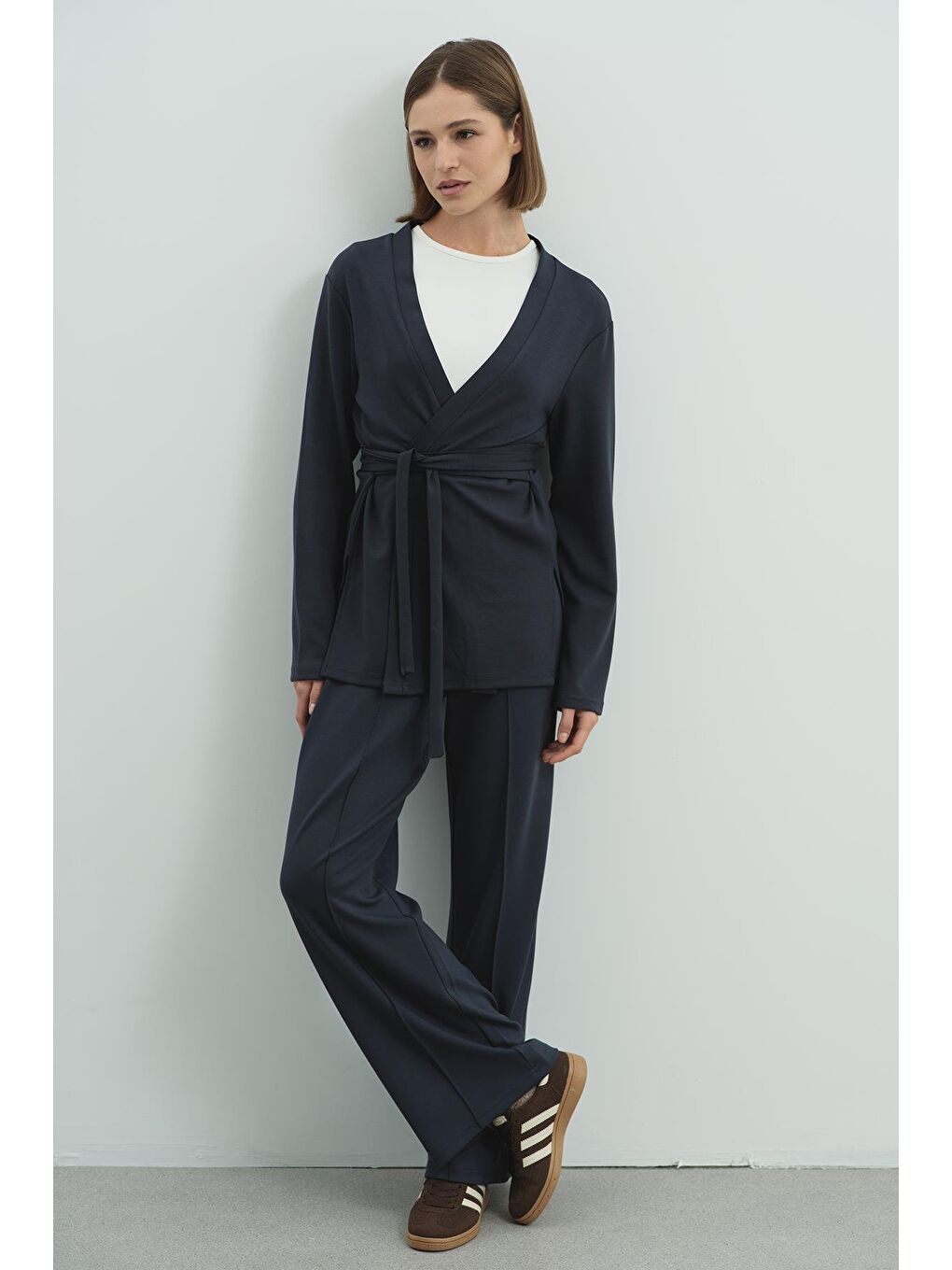 Gri Pure Touch Kimono Füme