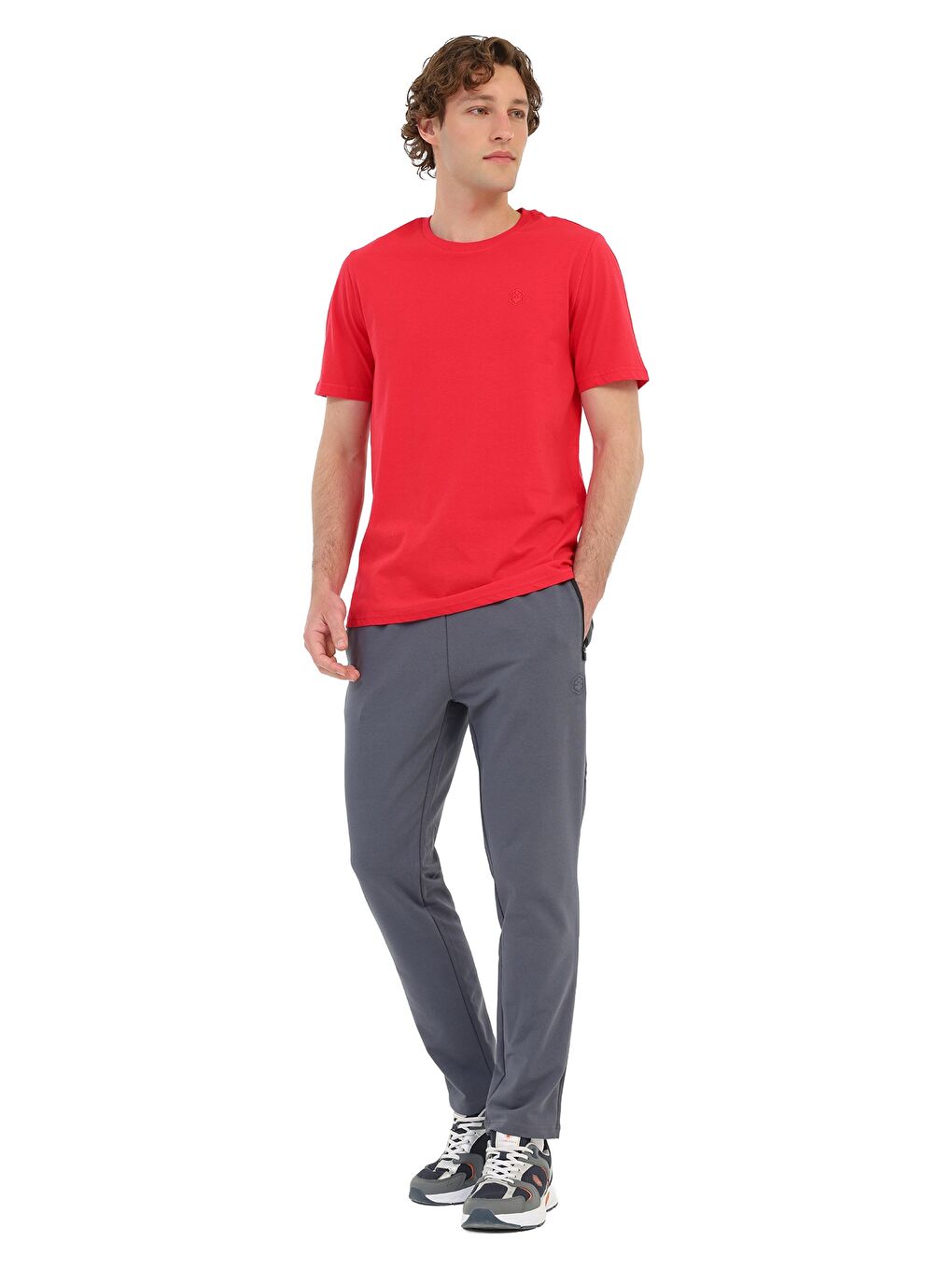 MB CT102 C NK T-SH 6FX Kırmızı Erkek Kısa Kol T-Shirt-2