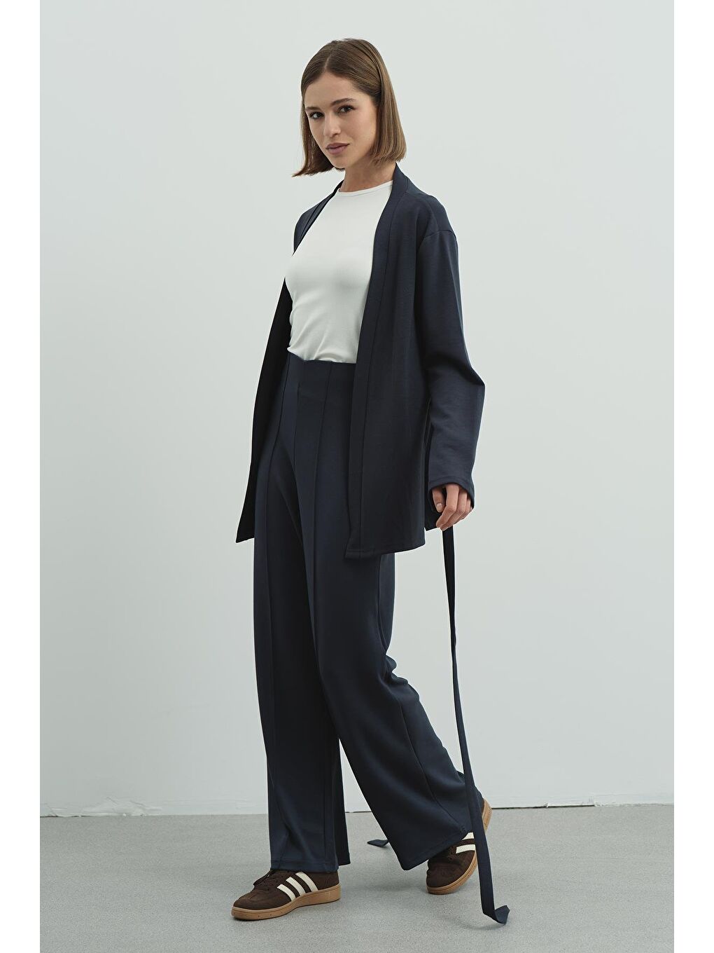 Gri Pure Touch Kimono Füme-3