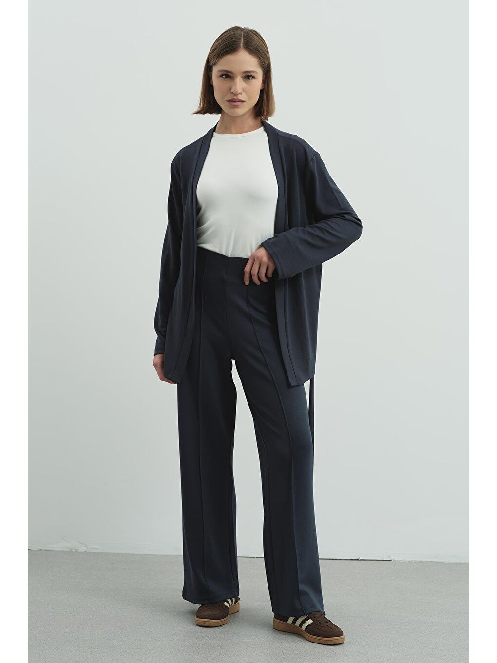 Gri Pure Touch Kimono Füme-5