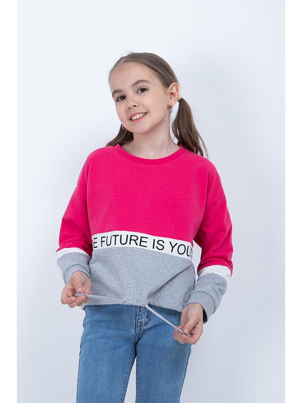 ZEYLAND Pembe Kız Çocuk Baskılı Sweatshirt