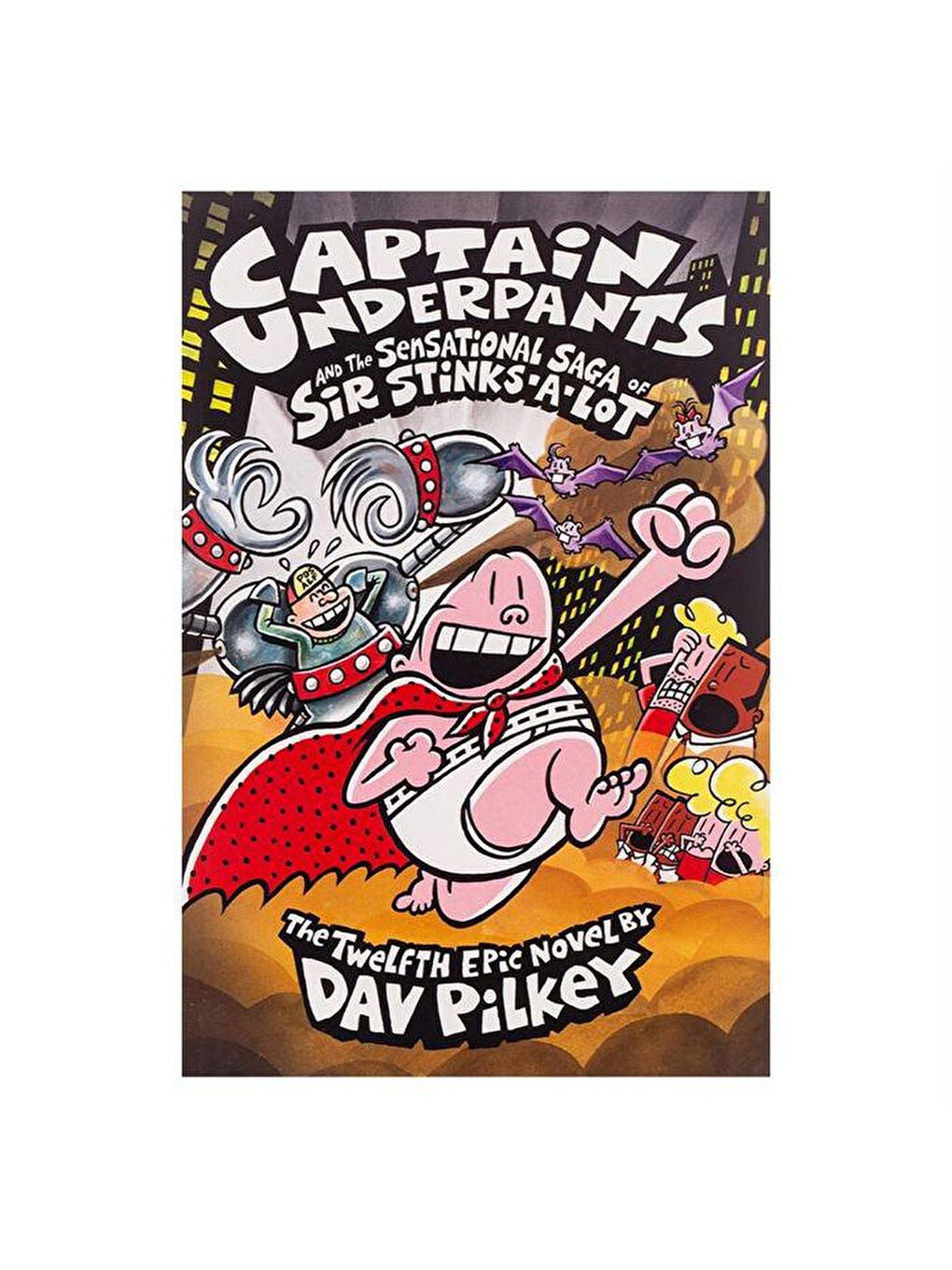 Scholastic Karışık Captain Underpants and the Sensational Saga of Sir Stinks-A-Lot #12