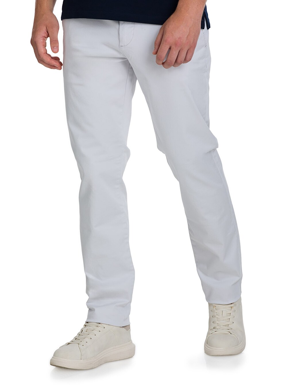 Bej Taş Regular Fit Yandan Cepli Kanvas Pantolon-2