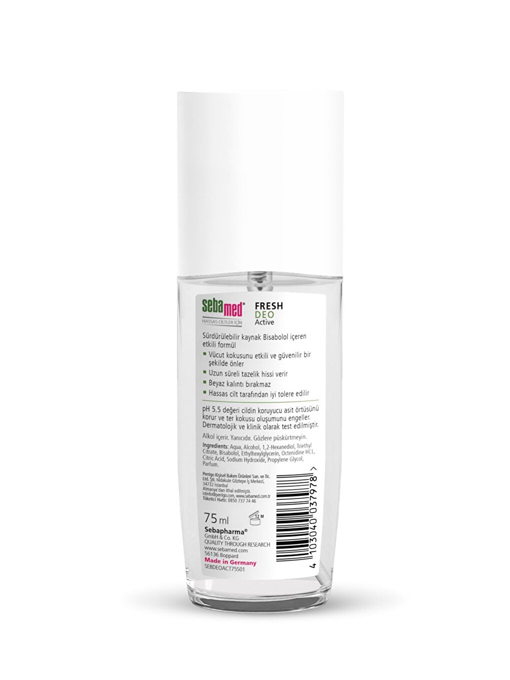 Fresh Active Ferahlık Deo 75 Ml Hassas Ciltler İçin Aluminyumsuz 48 Saat Koruma-2