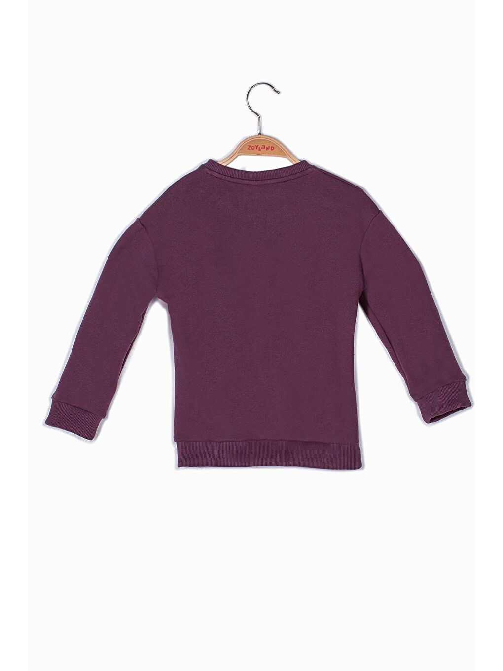 Mürdüm Kız Çocuk Renkli Yazı Baskılı Sweatshirt-2