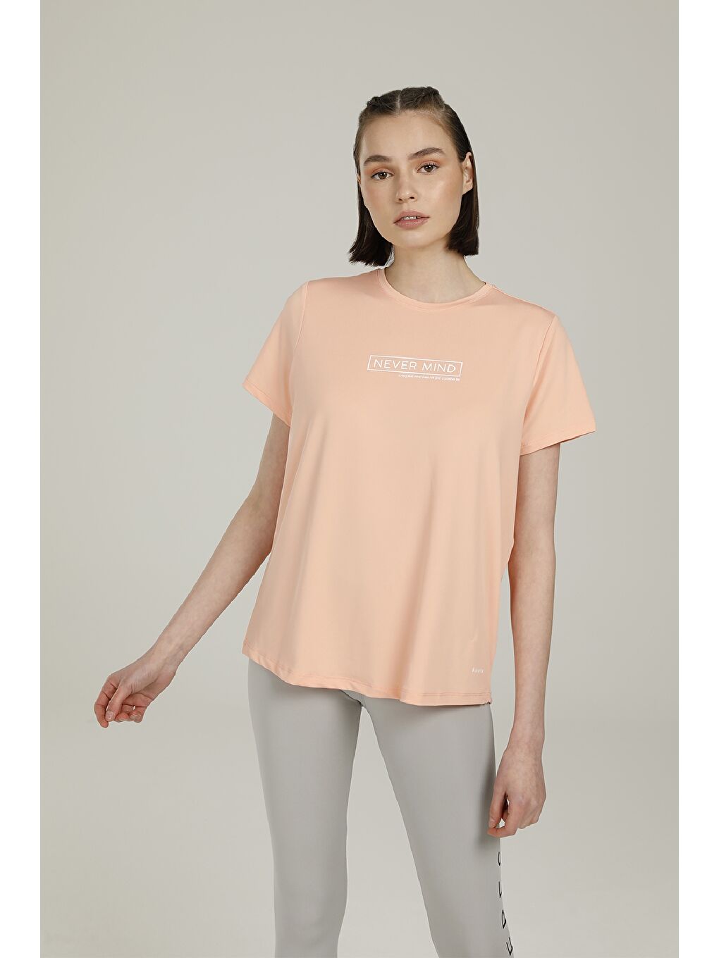 Kinetix Pembe SN274 NINA T-SHIRT 2FX Somon Kadın Kısa Kol T-Shirt - 1