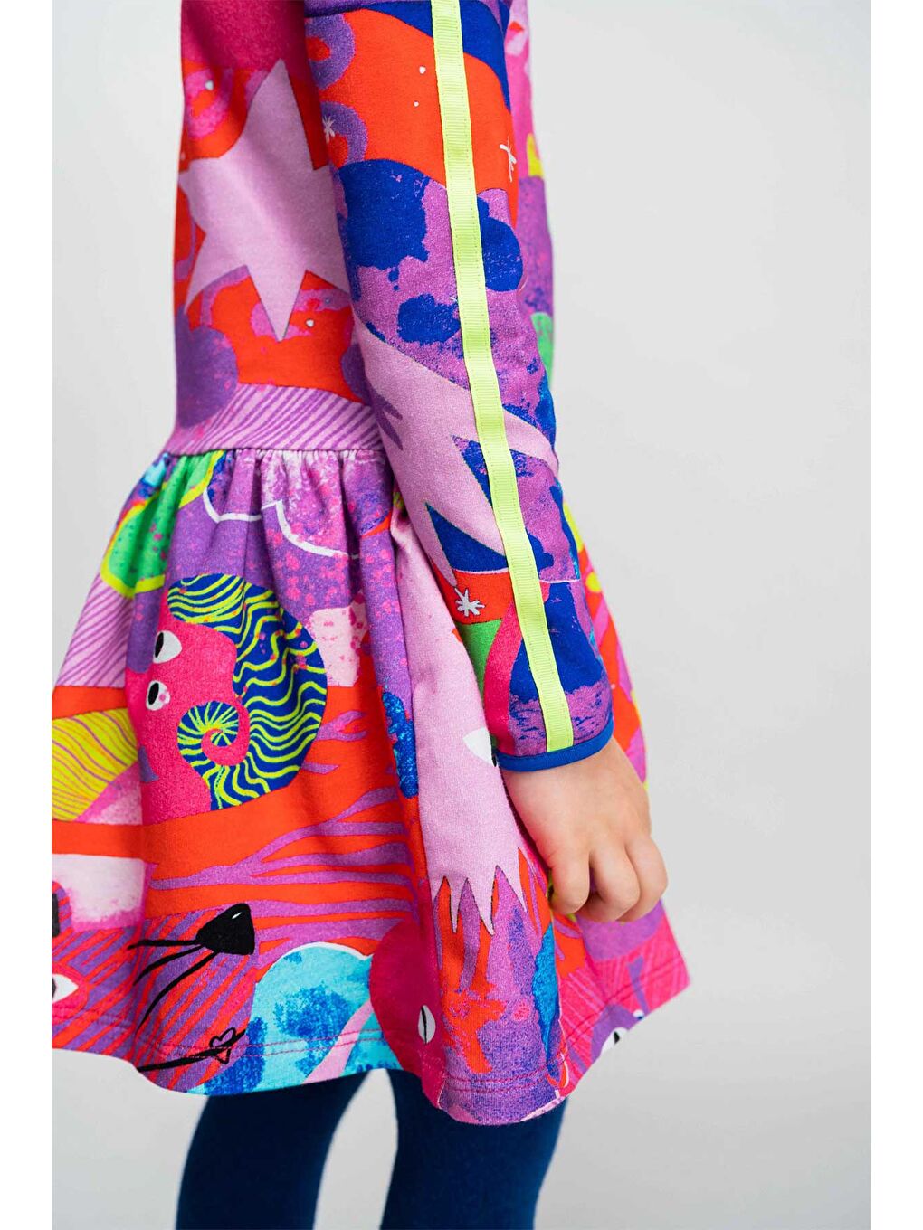 Karışık Kız Çocuk Elbise-3