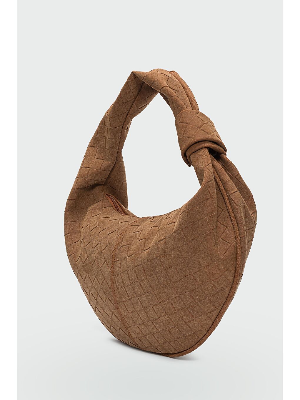 Kahverengi Cove Süet Omuz Çantası Taba-2