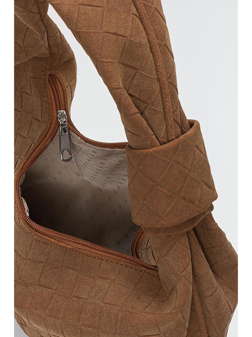 Kahverengi Cove Süet Omuz Çantası Taba-3