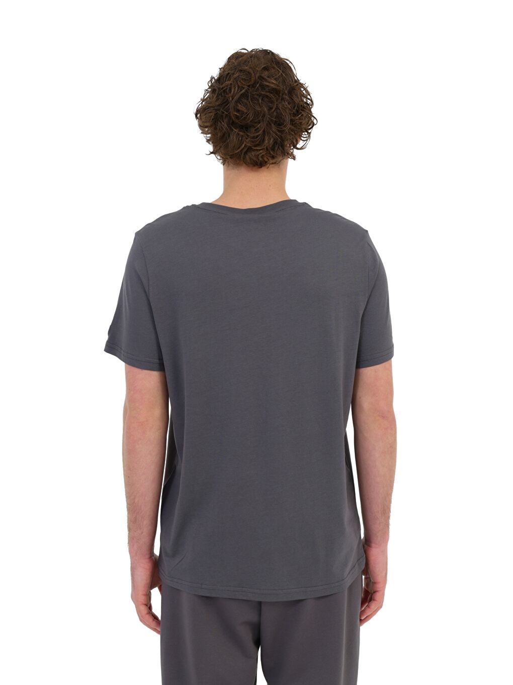 MB CT110 PM C NK T-SH 6FX Gri Erkek Kısa Kol T-Shirt-1