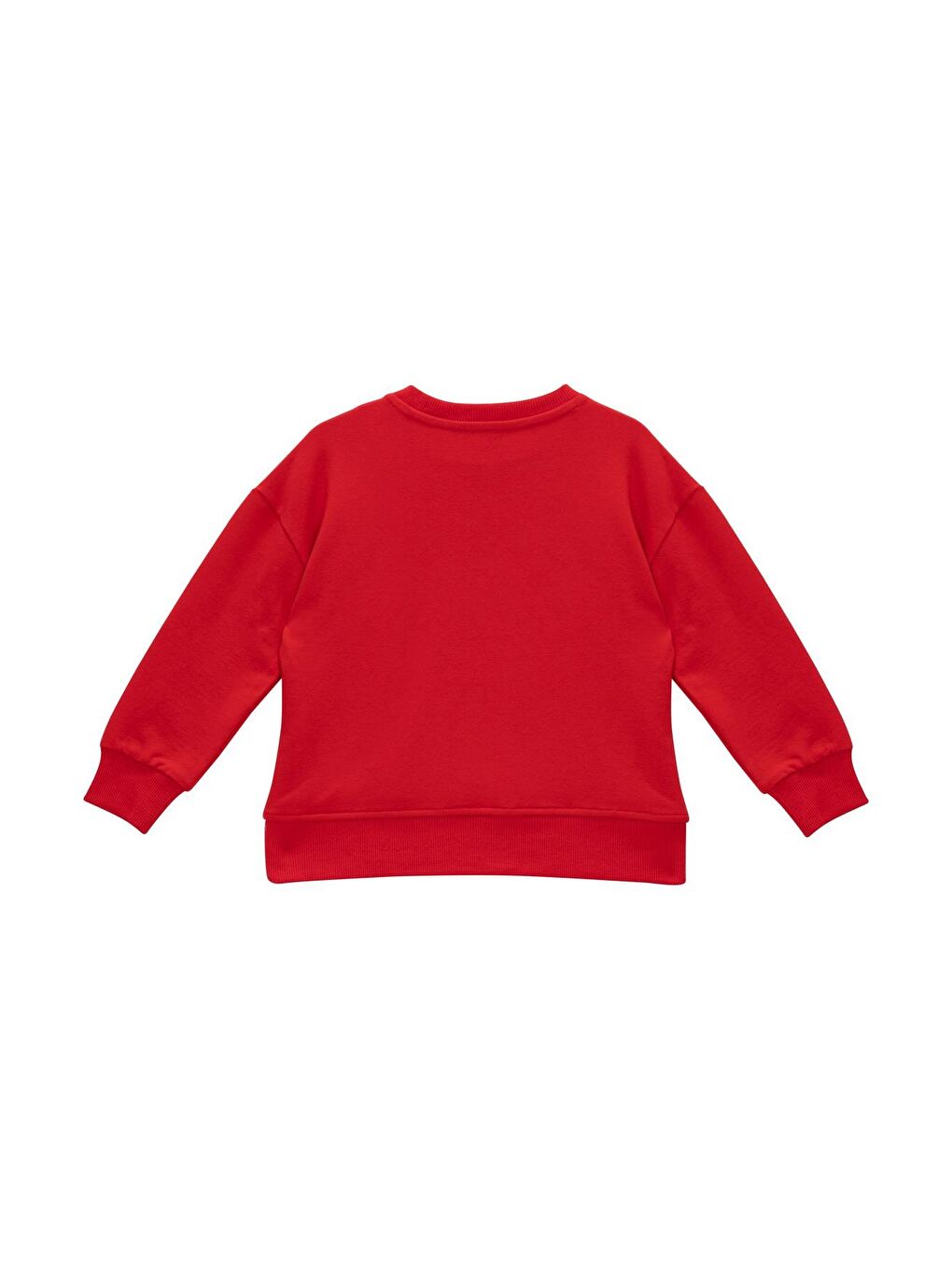 Kız Çocuk Baskı Ve Nakış Detaylı Sweatshirt - Kırmızı-2