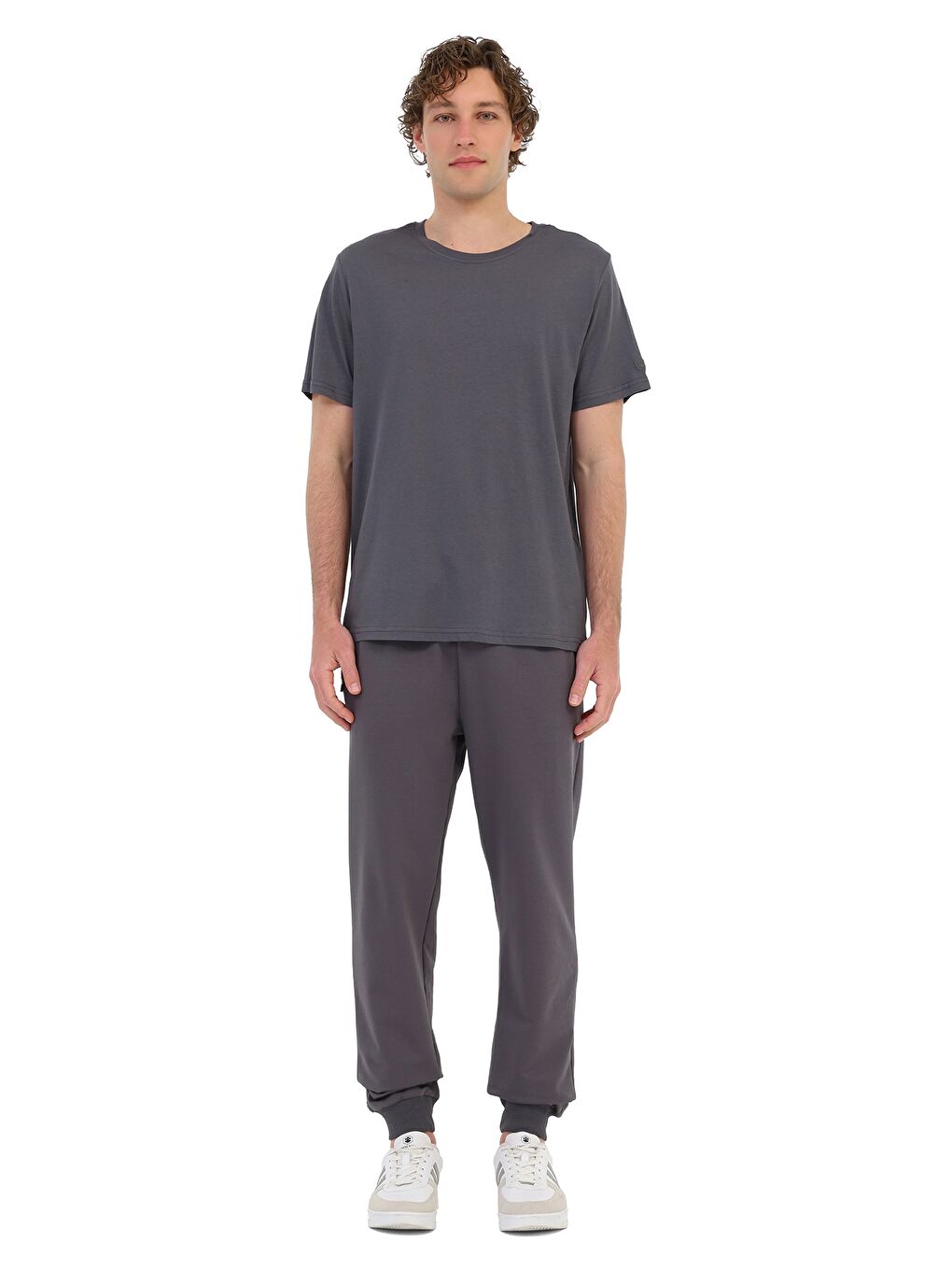 MB CT110 PM C NK T-SH 6FX Gri Erkek Kısa Kol T-Shirt-2