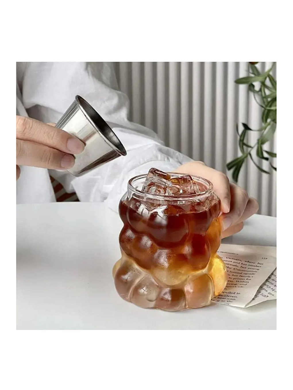 Renksiz Borosilikat Üzüm Şekilli Cam Bardak 300 ml 2 Adet - 2431-3