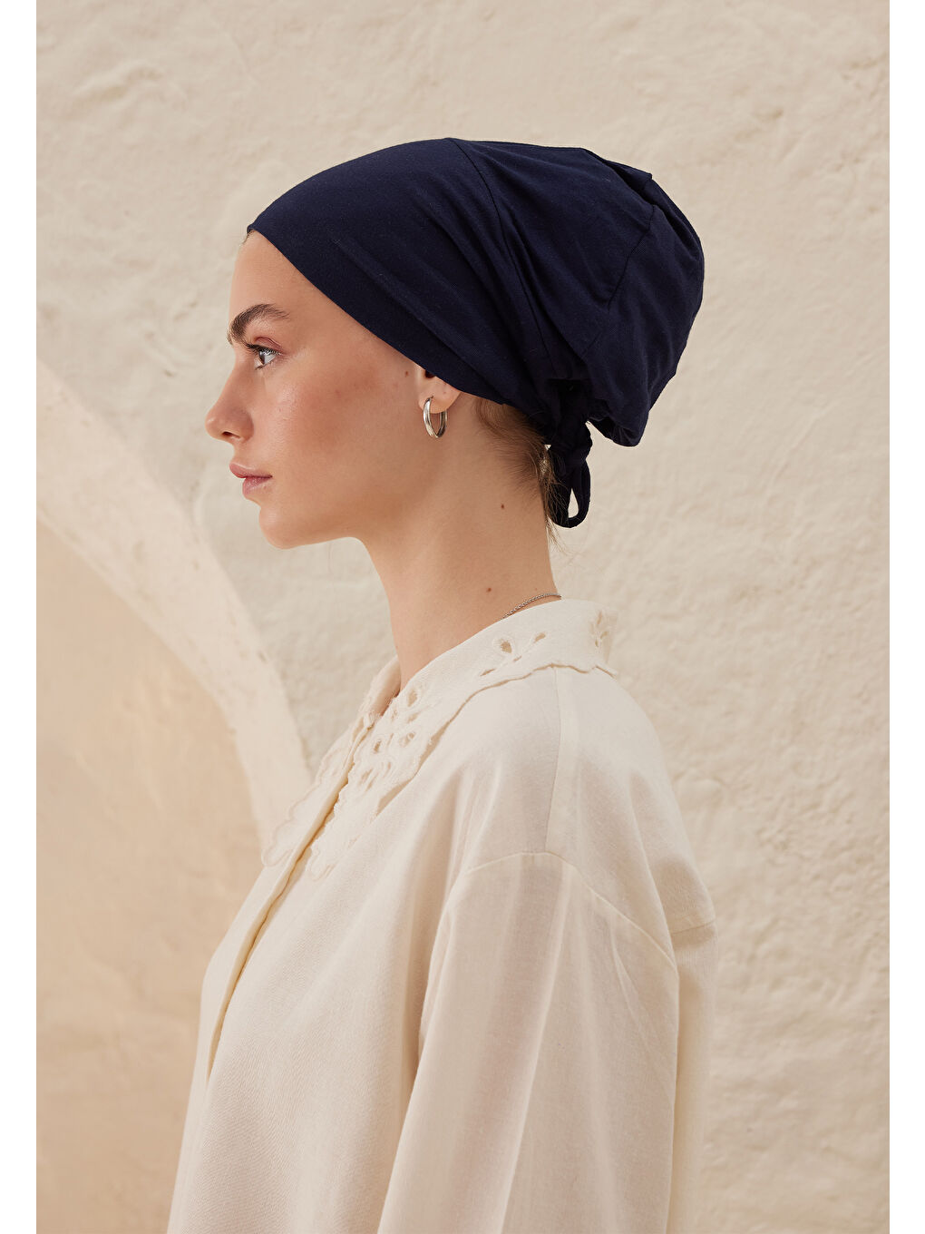 Silikonlu Kaydırmaz Bone Lacivert-1