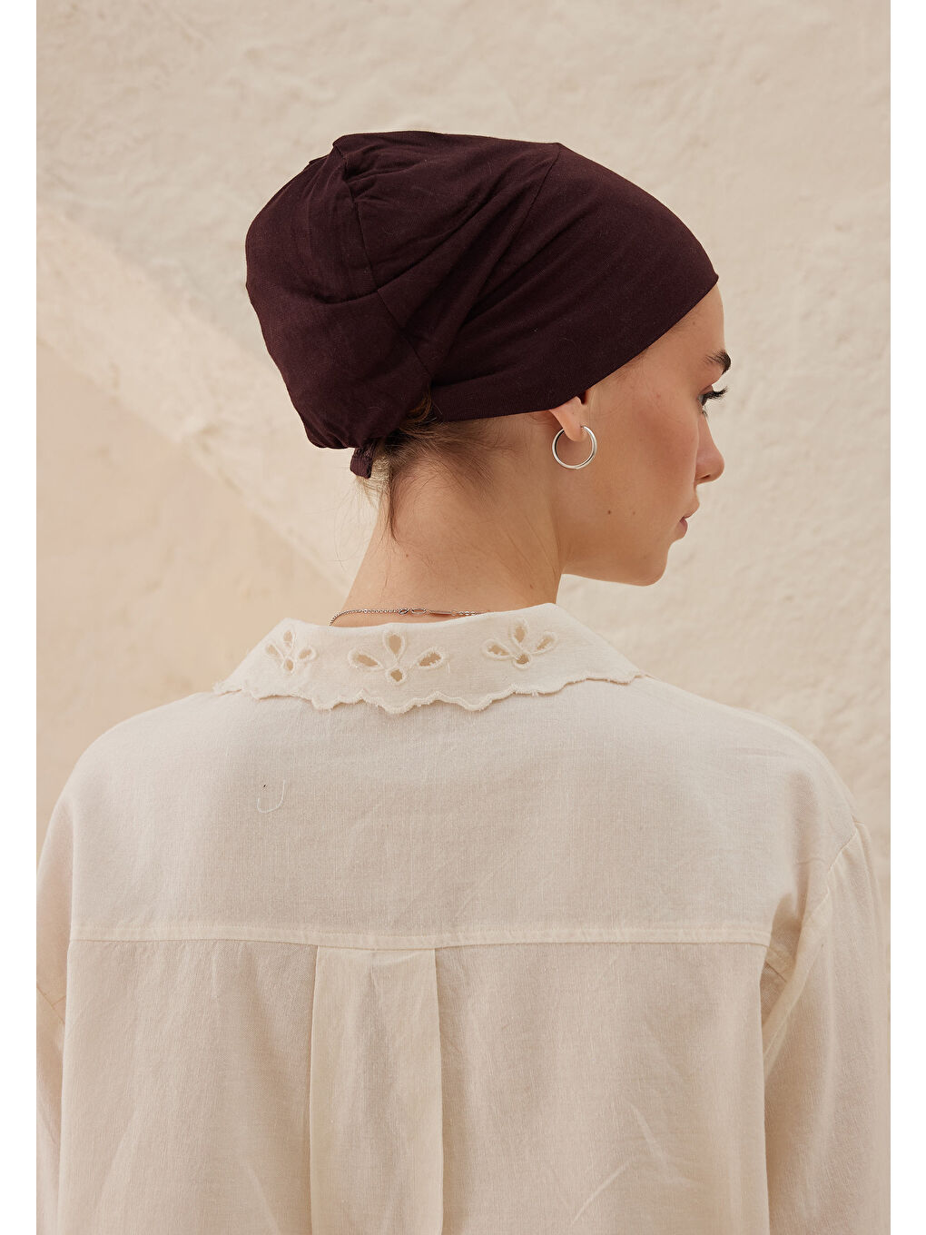 Kahverengi Silikonlu Kaydırmaz Bone Acı Kahve-1