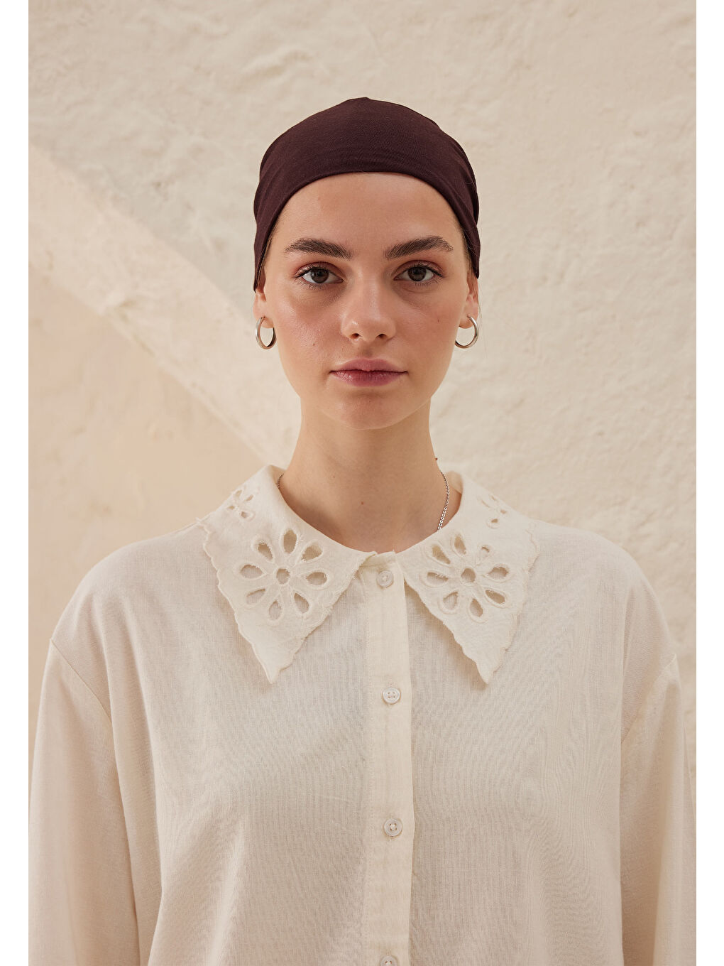 Kahverengi Silikonlu Kaydırmaz Bone Acı Kahve-2