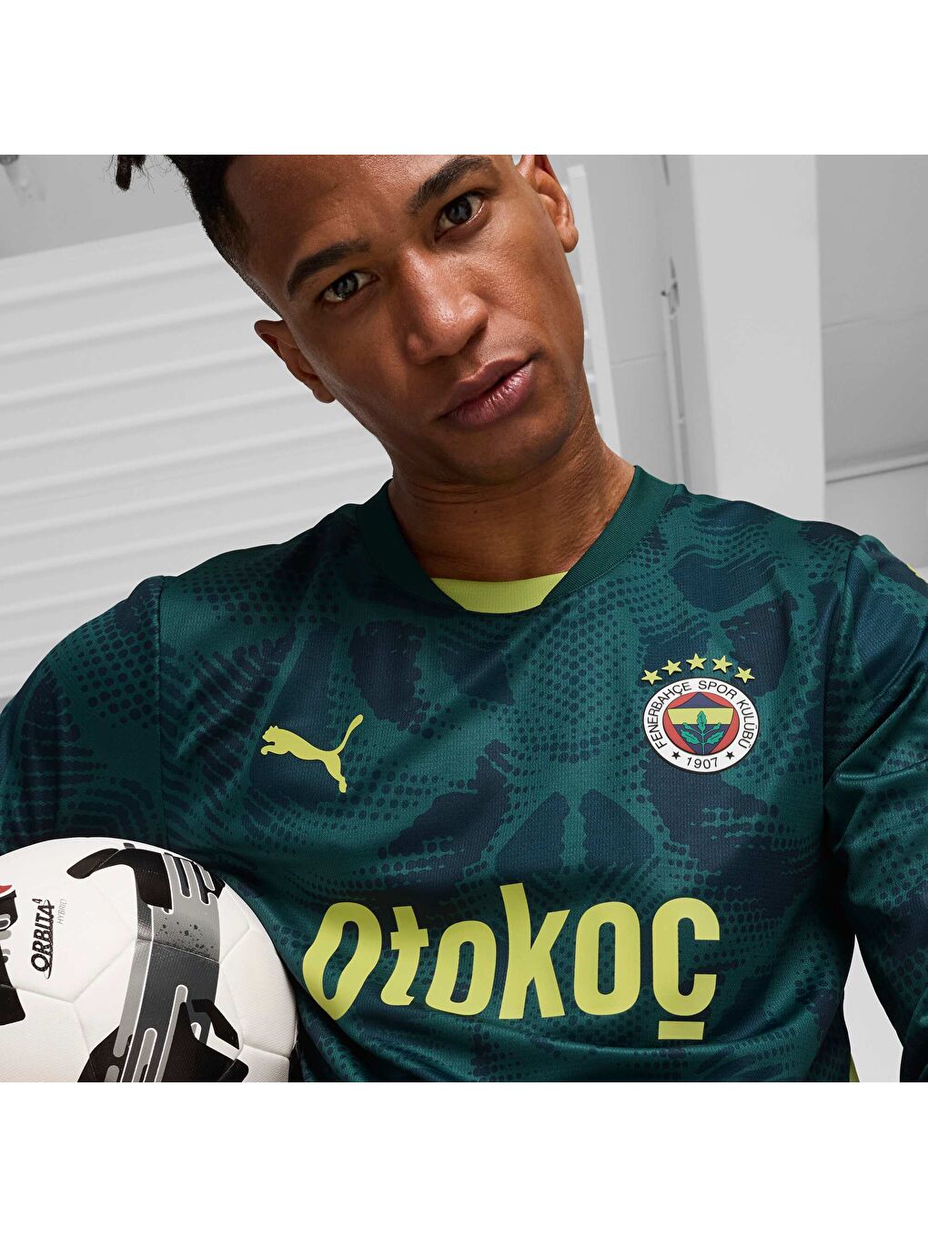 Ekru Fenerbahçe S.K. 24/25 Erkek Uzun Kollu Kaleci Forması-1