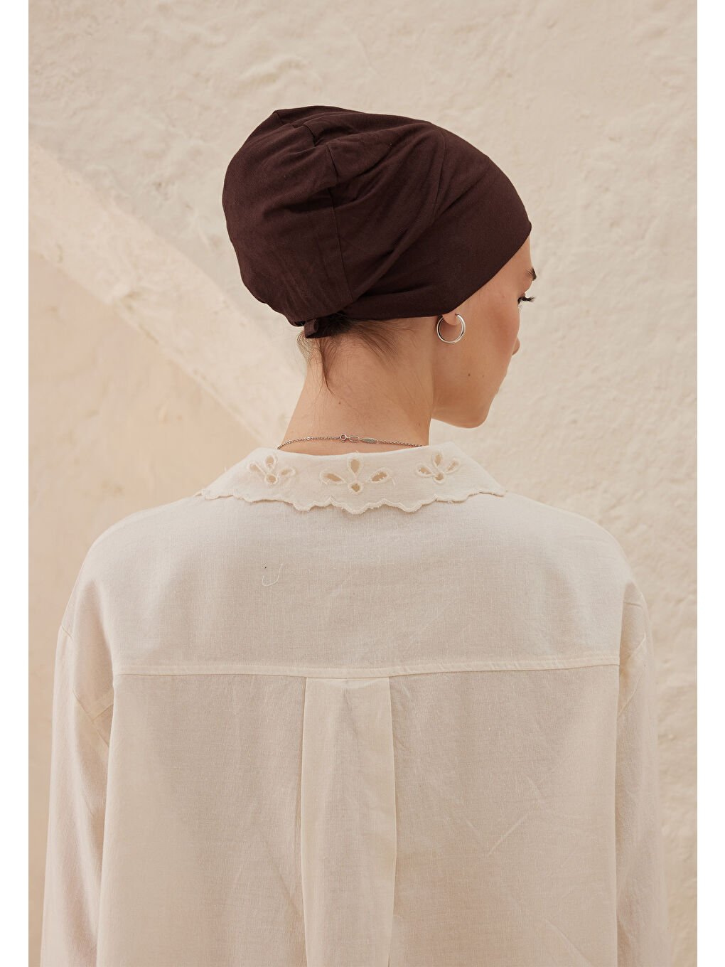 Kahverengi Silikonlu Kaydırmaz Bone Acı Kahve-4