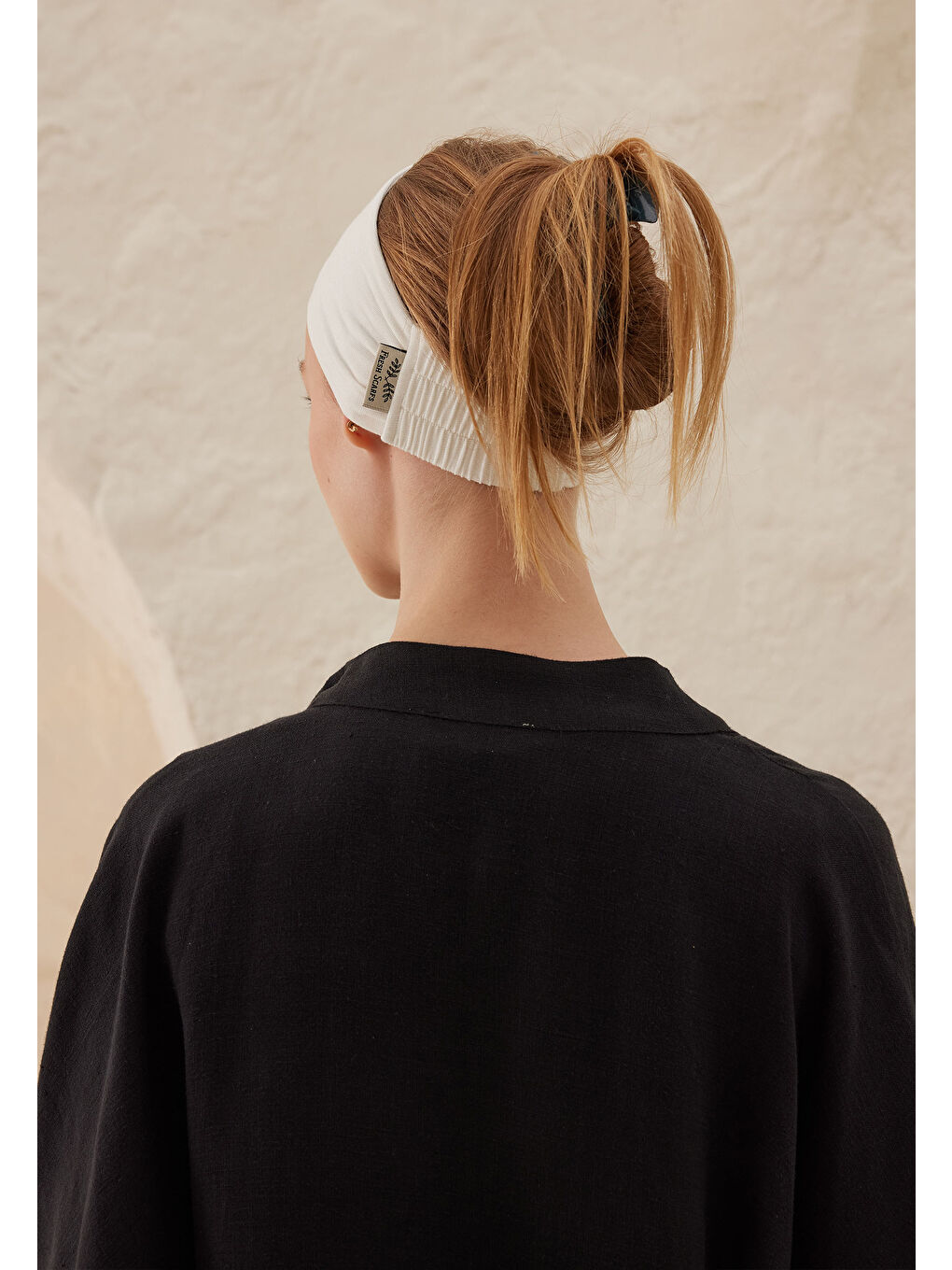 Silikonlu Kaydırmaz Bandana Ekru-3