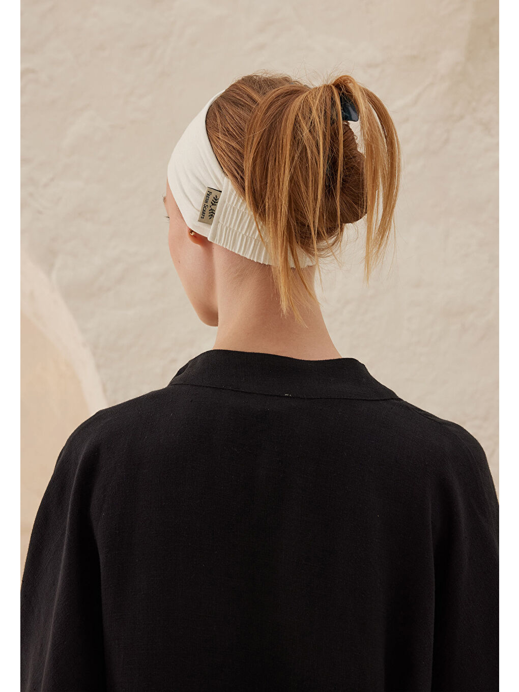 Silikonlu Kaydırmaz Bandana Ekru-4