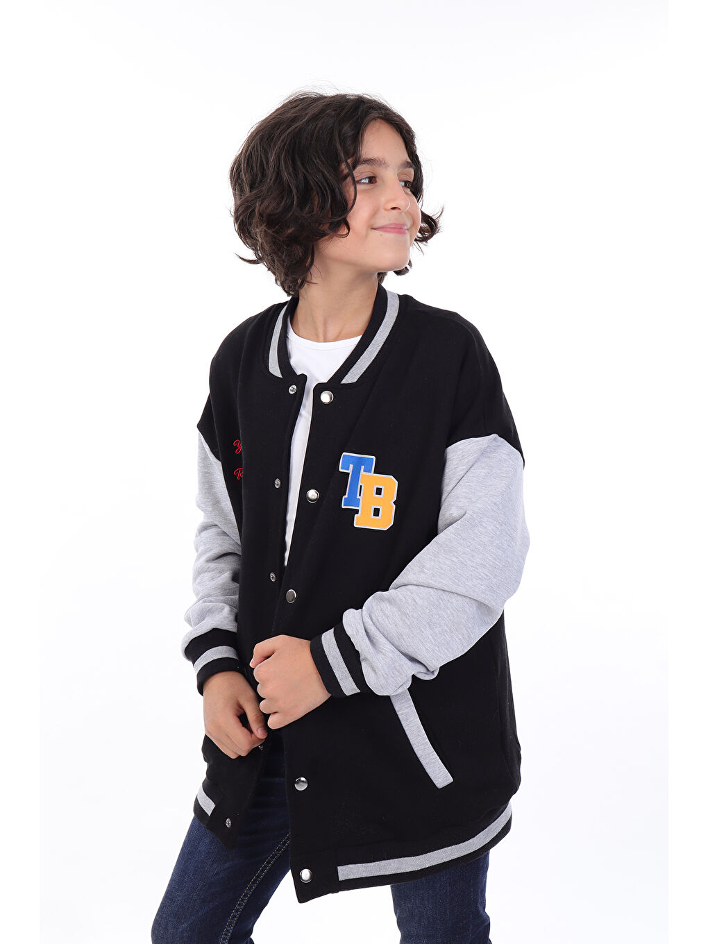 Siyah Erkek Çocuk Kolej Hırka-1