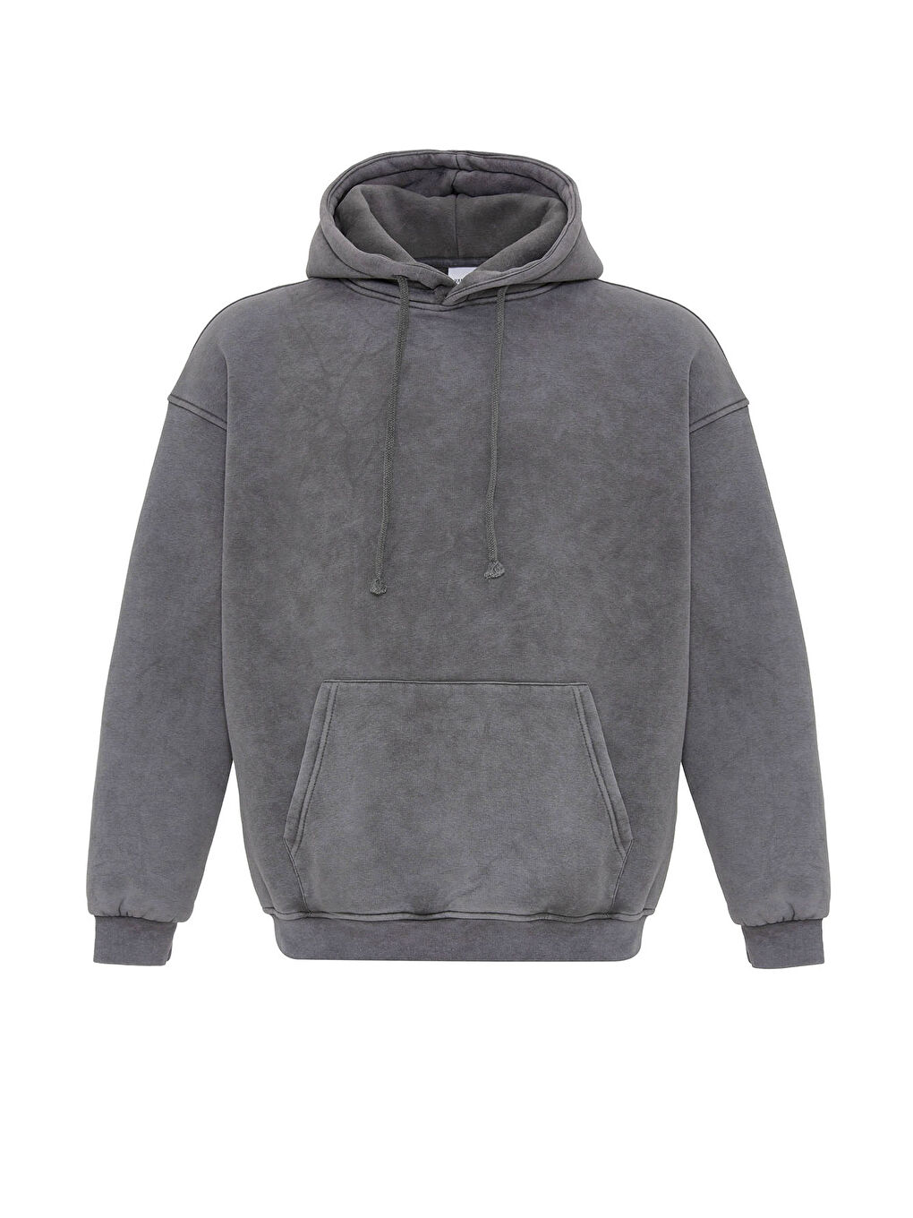 VAMOSCLO Füme Basic Yıkamalı Oversize Erkek Sweatshirt