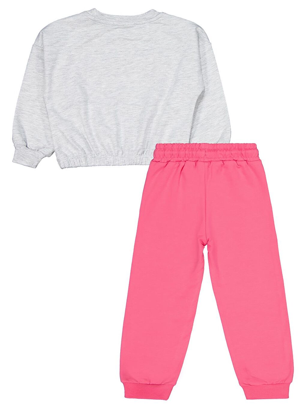 Girls Baskılı 2-5 Yaş Eşofman Takımı - Gri 2-3 Yaş-2